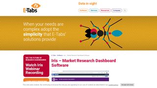 
                            4. Iris - Market Research Dashboard Software - E-Tabs