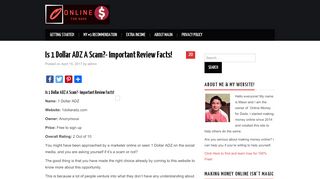 
                            5. Is 1 Dollar ADZ A Scam?- Important Review Facts!