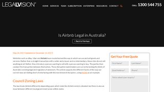 
                            8. Is Airbnb Legal in Australia? | LegalVision