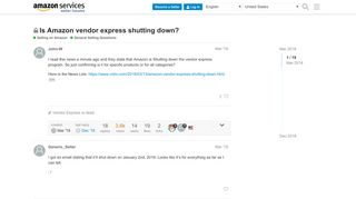 
                            2. Is Amazon vendor express shutting down? - General Selling ...