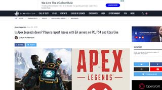 
                            9. Is Apex Legends down? Players report issues with EA servers on PC ...