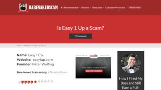 
                            5. Is Easy 1 Up a Scam? - PLR Products Sold as Core Products!