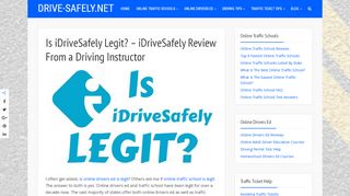 
                            7. Is iDriveSafely Legit? | Review Of iDriveSafely From A ...