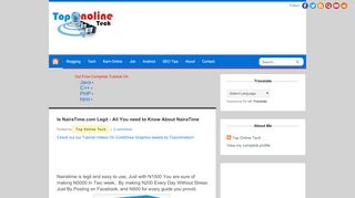
                            6. Is NairaTime.com Legit - All You need to Know About ... - TopOnlineTech