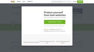 
                            6. Is questia.com Safe? Community Reviews | WoT …