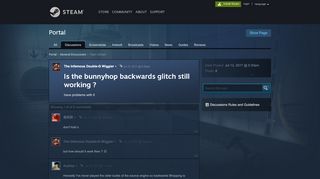 
                            1. Is the bunnyhop backwards glitch still working ? :: Portal General ...