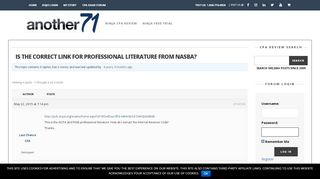 
                            6. Is the correct link for professional literature from NASBA? - CPA ...