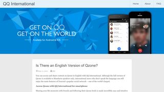 
                            2. Is There an English Version of Qzone? | QQ International