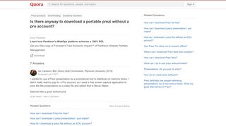 
                            9. Is there anyway to download a portable prezi without a pro ...