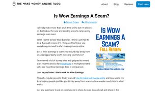 
                            2. Is Wow Earnings A Scam? [Now Completely Defunct & SHUT ...