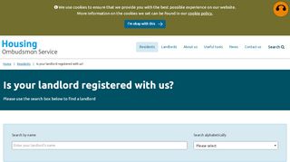 
                            9. Is your landlord registered with us? - Housing Ombudsman