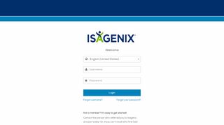 
                            5. Isagenix International - Login