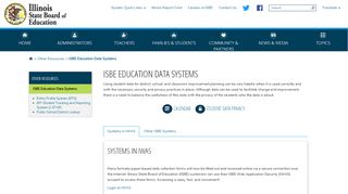 
                            1. ISBE Education Data Systems - Illinois State Board of Education