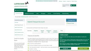 
                            7. Island Cheque Account - Offshore Current Accounts - Lloyds ...