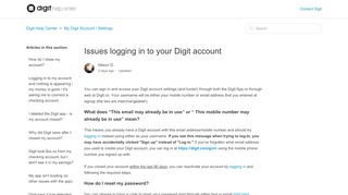 
                            3. Issues logging in to your Digit account – Digit Help Center