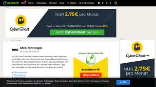 
                            2. Ist GMX down? - Aktuelle Störungen und Probleme - NETZWELT