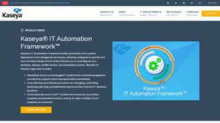 
                            3. IT Automation Software Framework - Kaseya