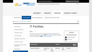 
                            1. IT Facilities - RWTH AACHEN UNIVERSITY University Library ...