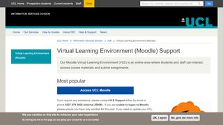 
                            5. IT for IOE Virtual Learning Environment (Moodle) - UCL