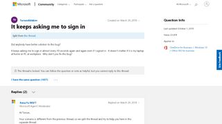 
                            7. It keeps asking me to sign in - Microsoft …