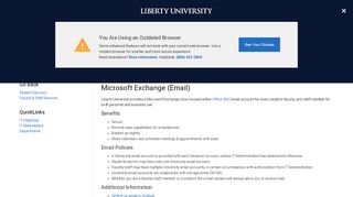 
                            1. IT Services - E-Mail - liberty.edu