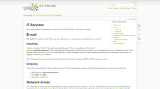 
                            5. IT Services [S.A. Proto Wiki] - wiki.proto.utwente.nl