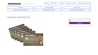 
                            8. Itaucard Mastercard - Surpreenda Mastercard