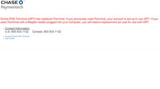 
                            10. iTerminal - Secure Login | Chase Paymentech Solutions