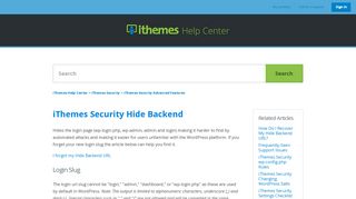 
                            7. iThemes Security Hide Backend – iThemes Help Center