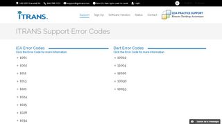 
                            9. ITRANS Support Error Codes – ITRANS