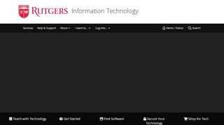 
                            5. it.rutgers.edu - Home - Information Technology