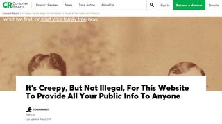 
                            6. It's Creepy, But Not Illegal, For This Website To Provide All Your Public ...