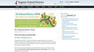 
                            5. It's School Choice Time - Eugene School District 4J