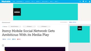 
                            4. Itsmy Mobile Social Network Gets Ambitious With its Media Play