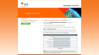 
                            4. ITT Aerospace Controls | Supplier - Login/Register