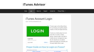 
                            9. iTunes Account Login