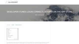 
                            4. iTunes Connect offline following login issues – …