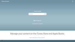 
                            2. iTunes Connect