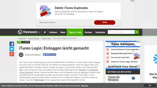 
                            6. iTunes Login: Einloggen leicht gemacht | Freeware.de