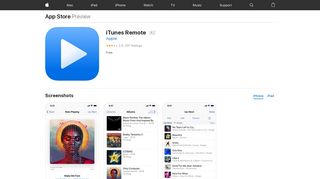 
                            11. ‎iTunes Remote on the App Store - apps.apple.com