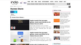 
                            9. Itunes Store : Latest News, Videos and Photos ... - india.com