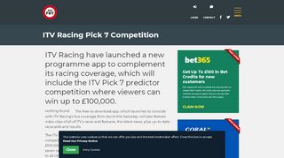 
                            6. ITV Racing Pick 7 Competition | AM Free Racing …