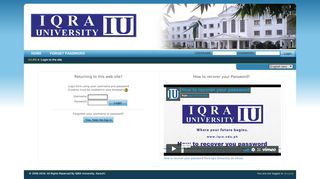 
                            11. IU Learning Management System: Login to the site