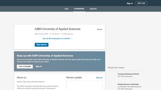 
                            7. IUBH University of Applied Sciences | LinkedIn