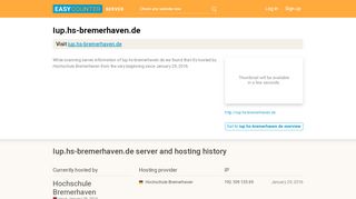 
                            5. Iup.hs-bremerhaven.de server and hosting history