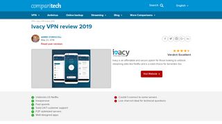 
                            7. Ivacy VPN review 2019 - comparitech.com