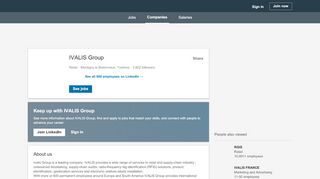 
                            9. IVALIS Group | LinkedIn