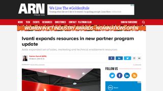 
                            2. Ivanti expands resources in new partner program update - ARN