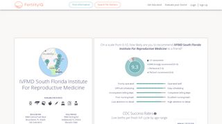 
                            4. IVFMD South Florida Institute For Reproductive Medicine - FertilityIQ