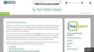 
                            5. Ivy Tech Online - Ivy Tech Community College of Indiana